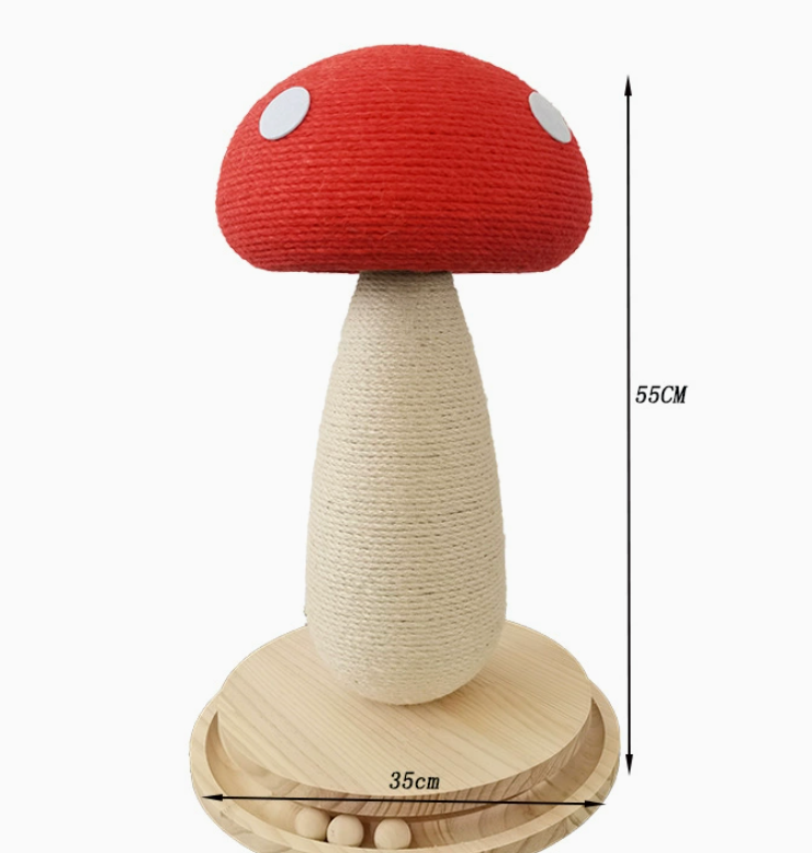 Mushroom Cat Scratching Post
