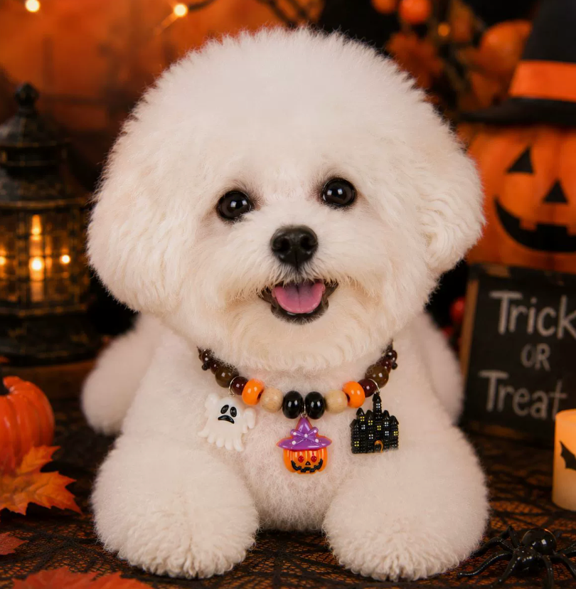 Adjustable Halloween Pet Necklace – Finished or DIY Kit