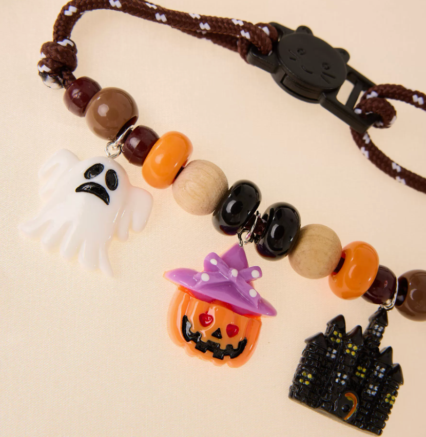 Adjustable Halloween Pet Necklace – Finished or DIY Kit