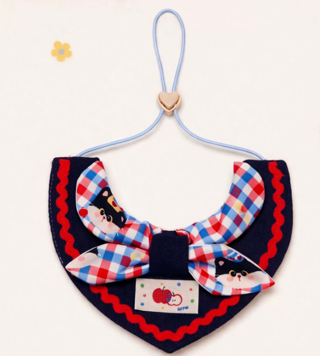 Whimsical Circus Harlequin Pet Collar & Frill Bandana