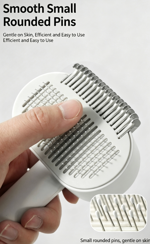 Dual-Sided Precision Undercoat Deshedding & Dematting Rake