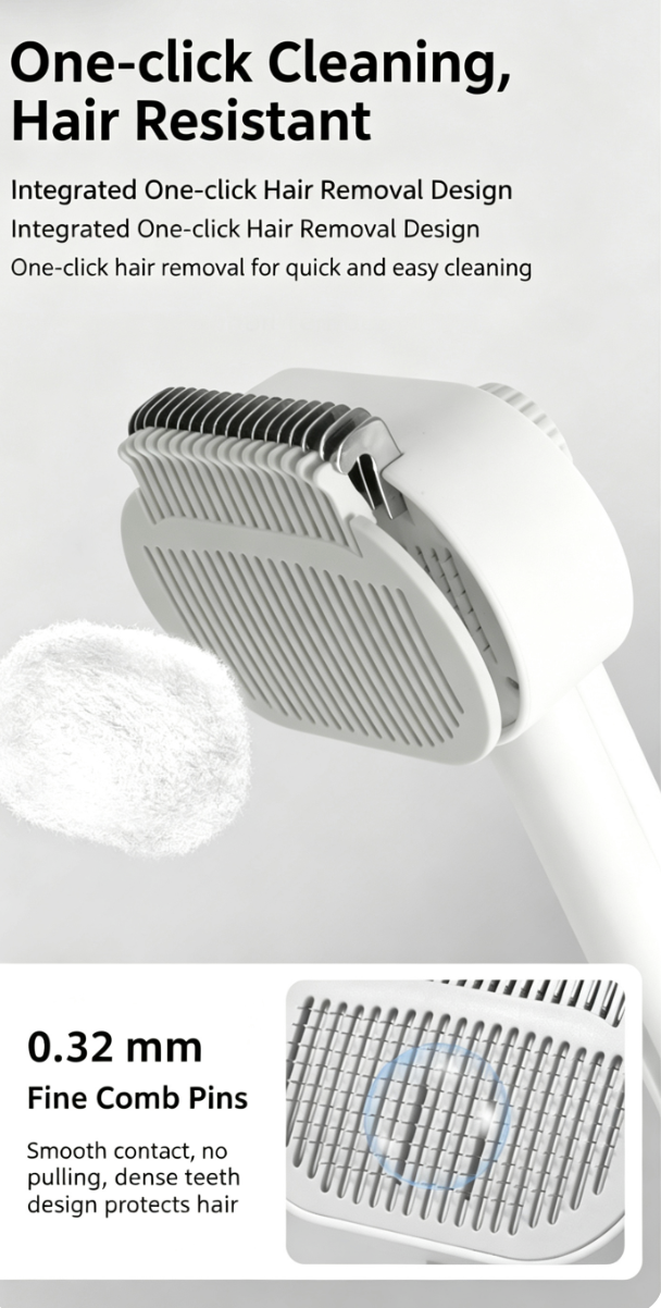 Dual-Sided Precision Undercoat Deshedding & Dematting Rake