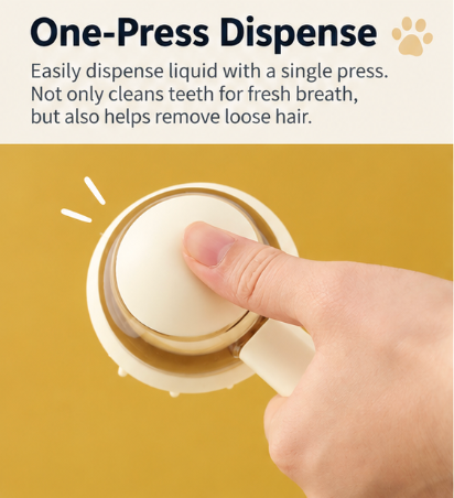 Ergonomic Long-Handle Refillable Pet Bath & Foam Brush