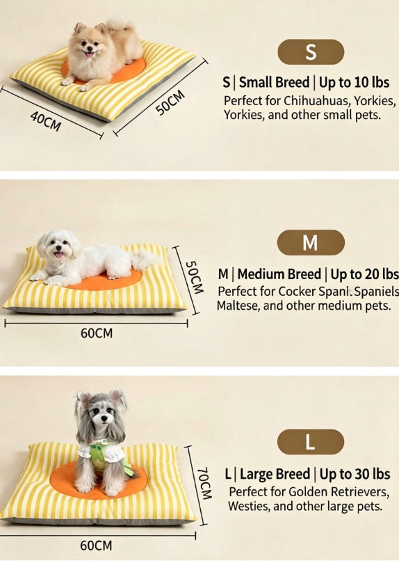 Washable Heritage Striped All-Season Pet Bed Mat & Sofa Protector