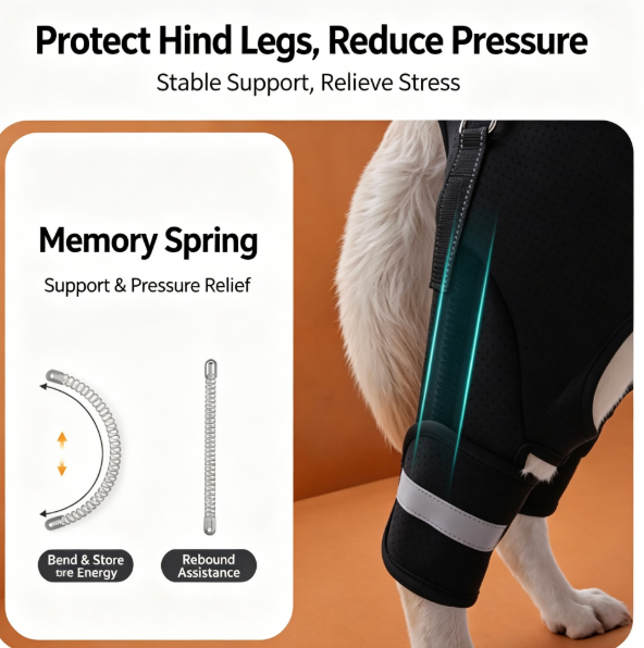 Orthopedic Rear-Leg Mobility Lift Harness & Support Sling