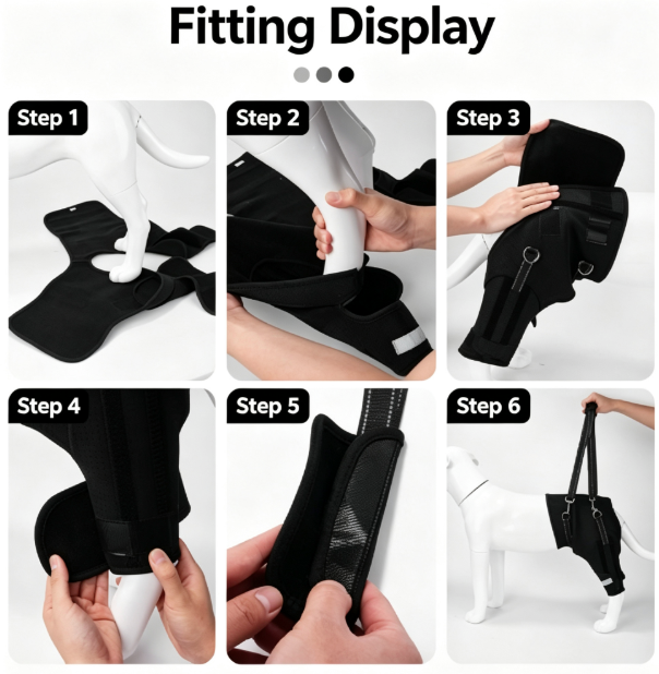 Orthopedic Rear-Leg Mobility Lift Harness & Support Sling