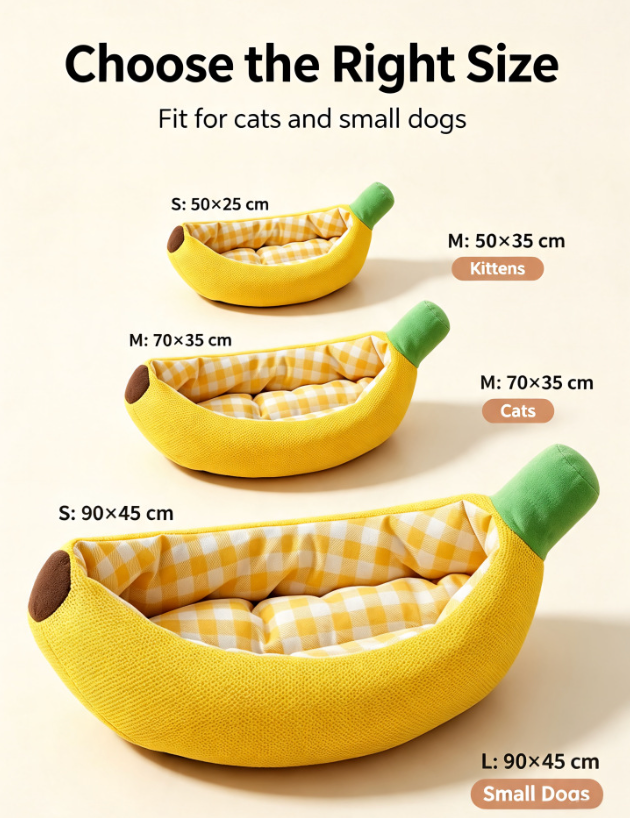 Banana Pet Bed