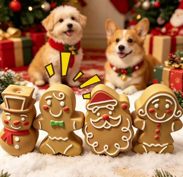 Christmas Latex Squeaky Dog Toy