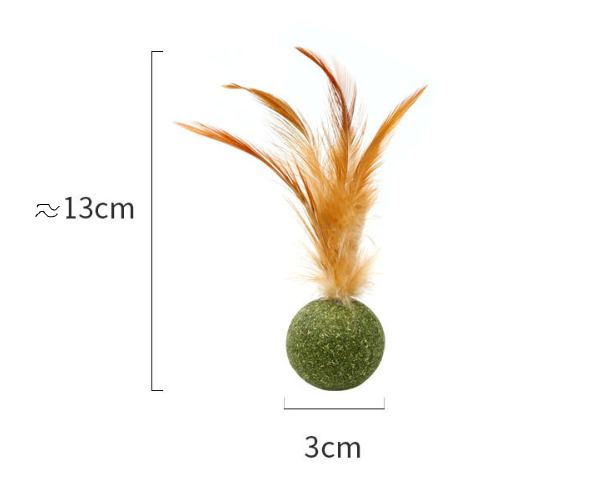 Catnip Feather Ball
