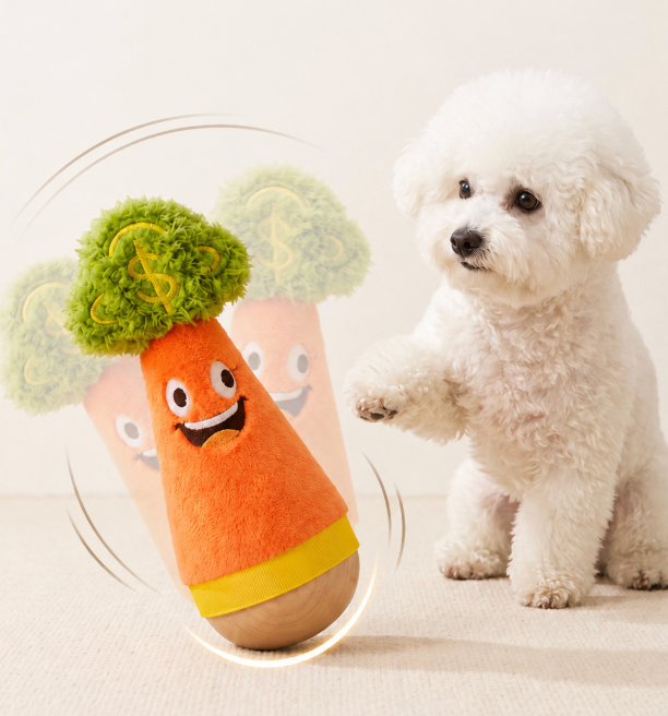 Interactive Wobble Tumbler Pet Toy - Chew-Resistant Teething & Boredom Relief Toy for Dogs and Cats